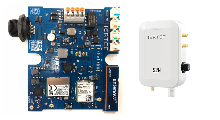 IERTEC smar sensing node interior circuitboard and device cover