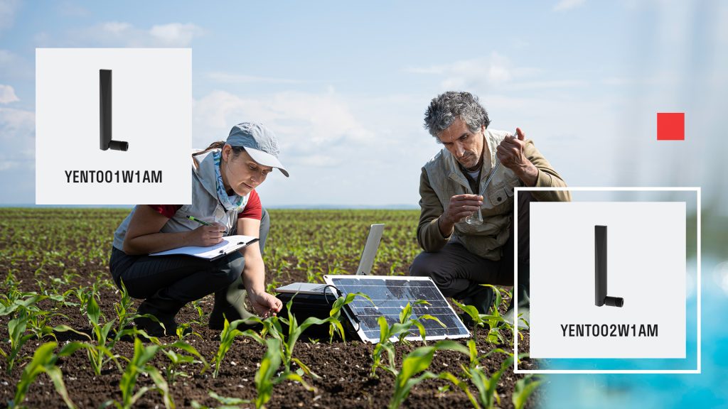 Smart farming application using ISM bands via ISM antennas