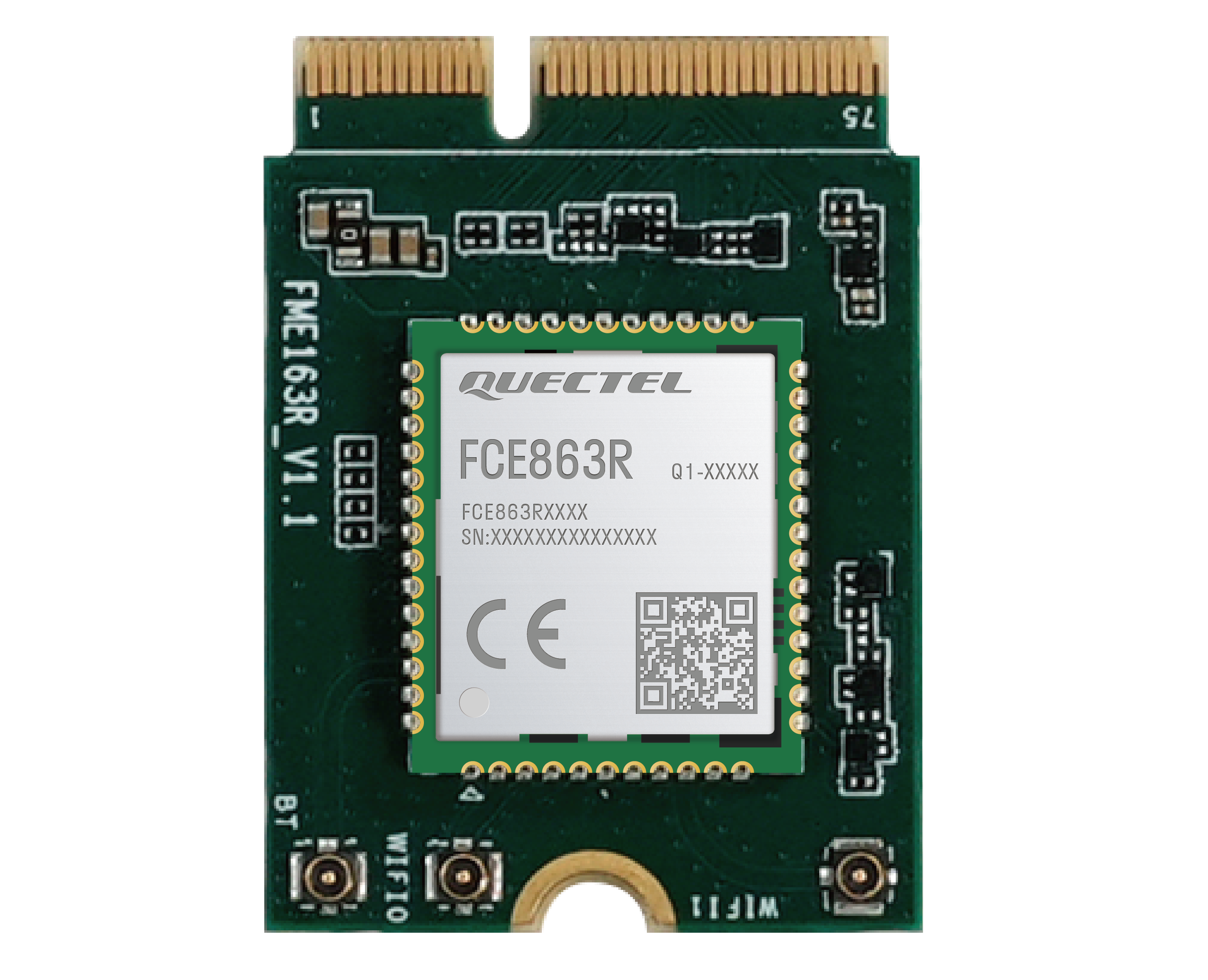 FME163R Wi-Fi 6 and Bluetooth 5.2 module in M.2 2230 Key-E form factor