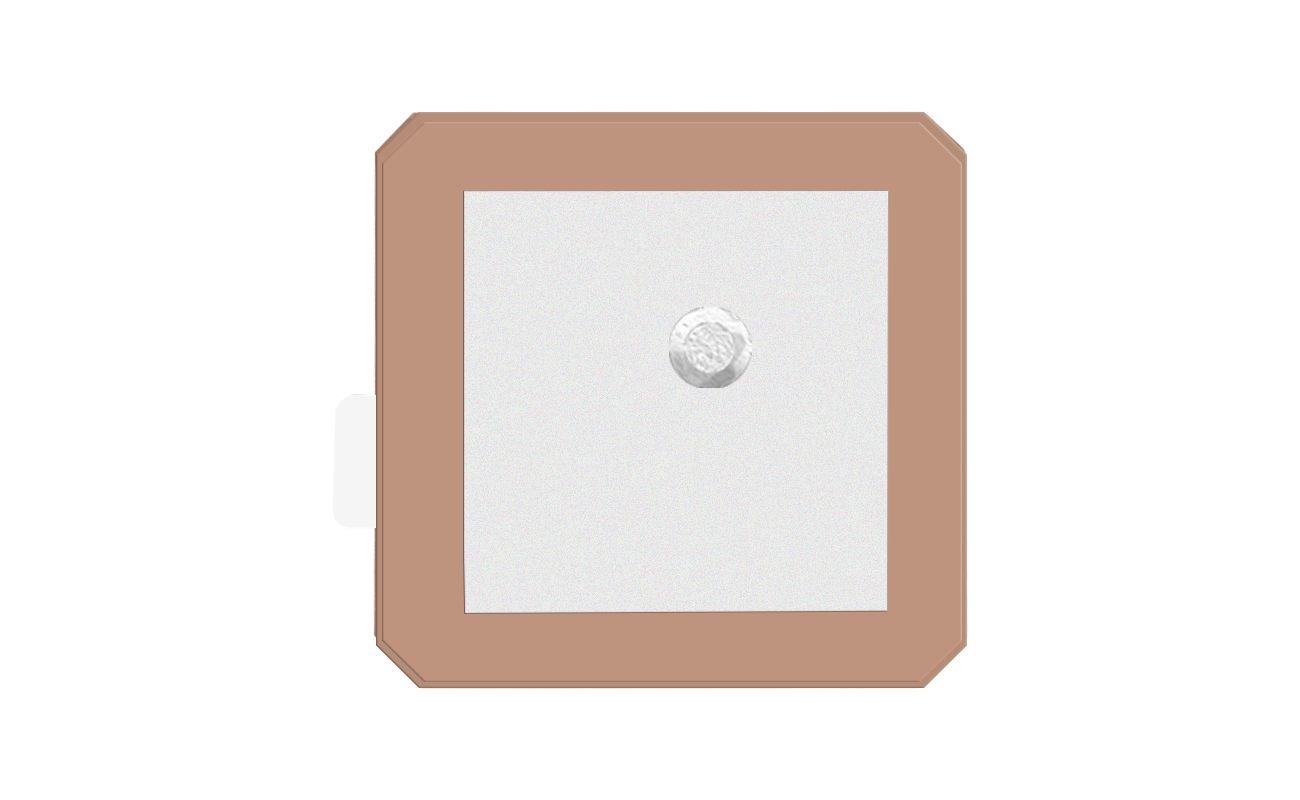 YFTC025WWAM GNSS L-Band adhesive + soldering mount ceramic patch passive embedded antenna