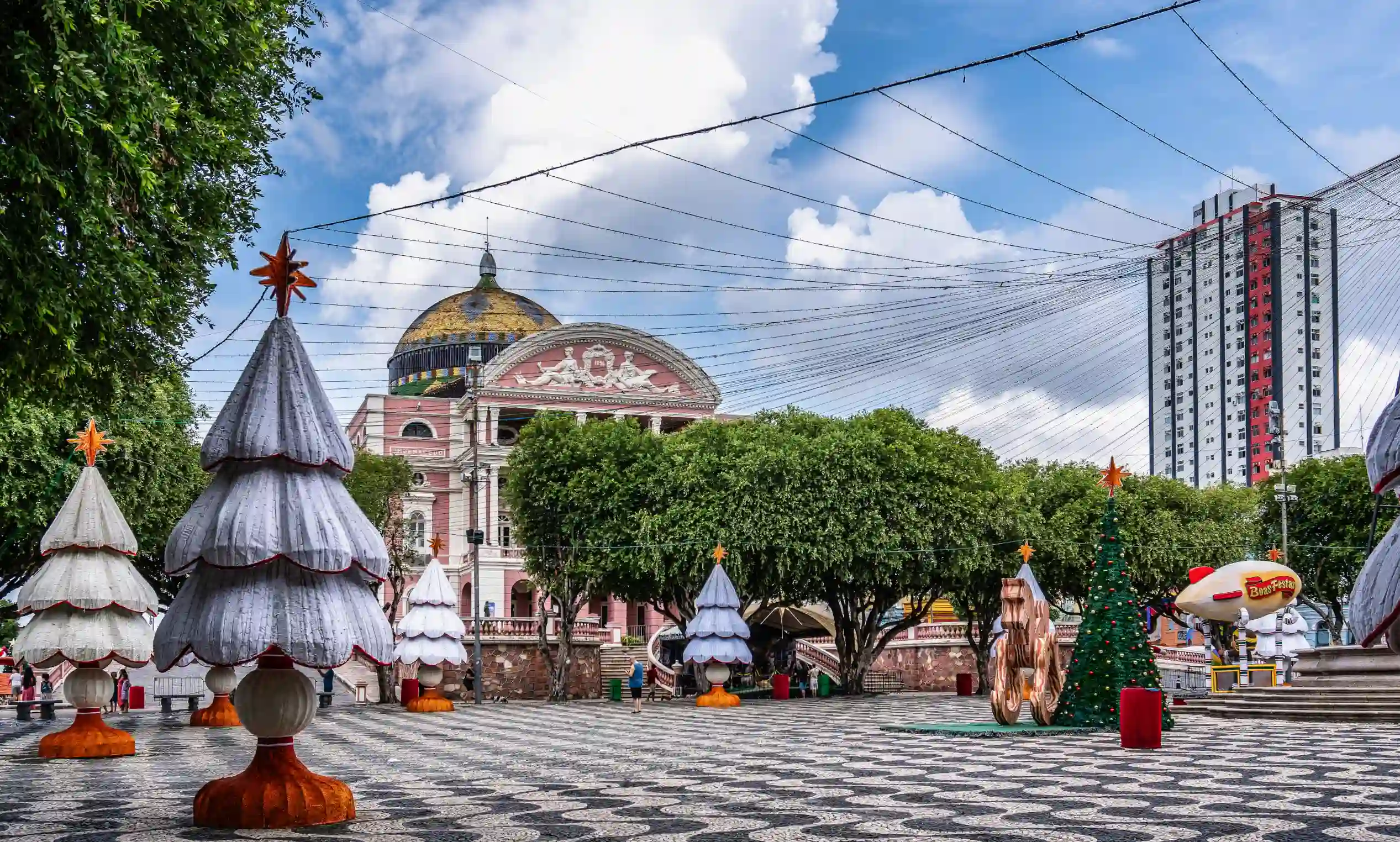 Facade of the Amazonas Theater
