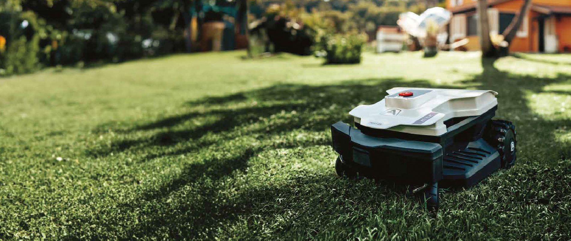 robotic lawnmower using rtk / high-precision gnss for industrial applications